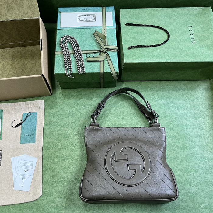 Gucci Blondie Small Tote Bag Grey 751518