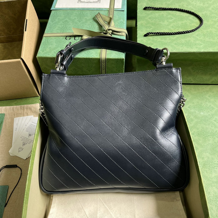Gucci Blondie Small Tote Bag Navy Blue 751518