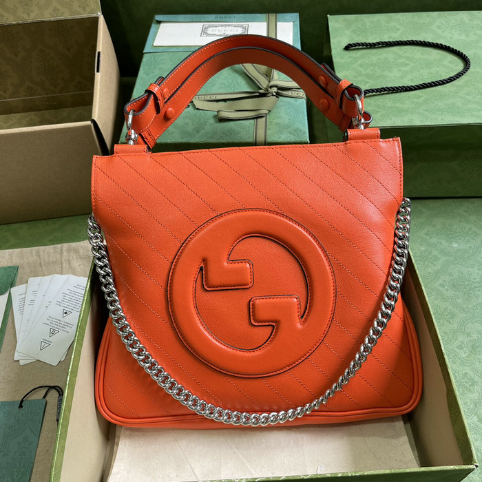 Gucci Blondie Small Tote Bag Orange 751518
