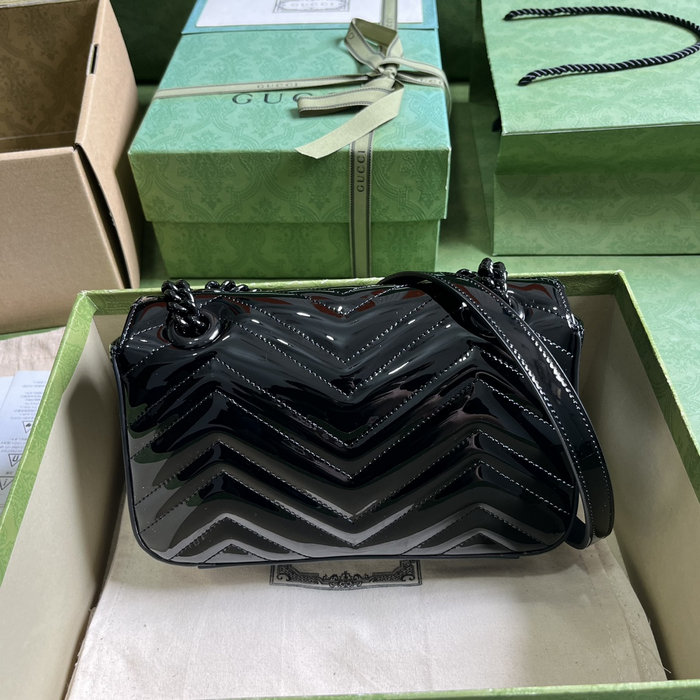 Gucci GG Marmont Mini Shoulder Bag Black 446744