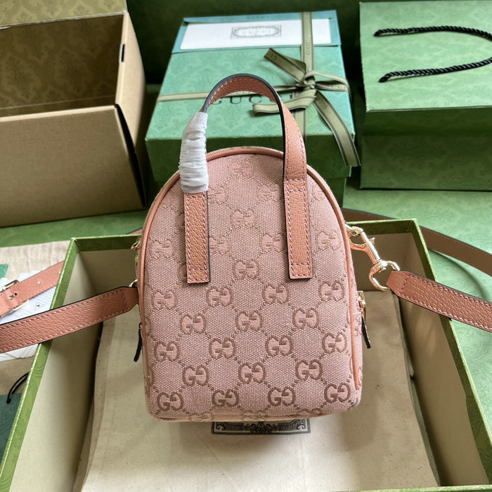 Gucci Ophidia Mini GG Shoulder Bag Pink 739701