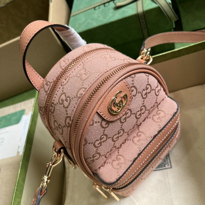 Gucci Ophidia Mini GG Shoulder Bag Pink 739701