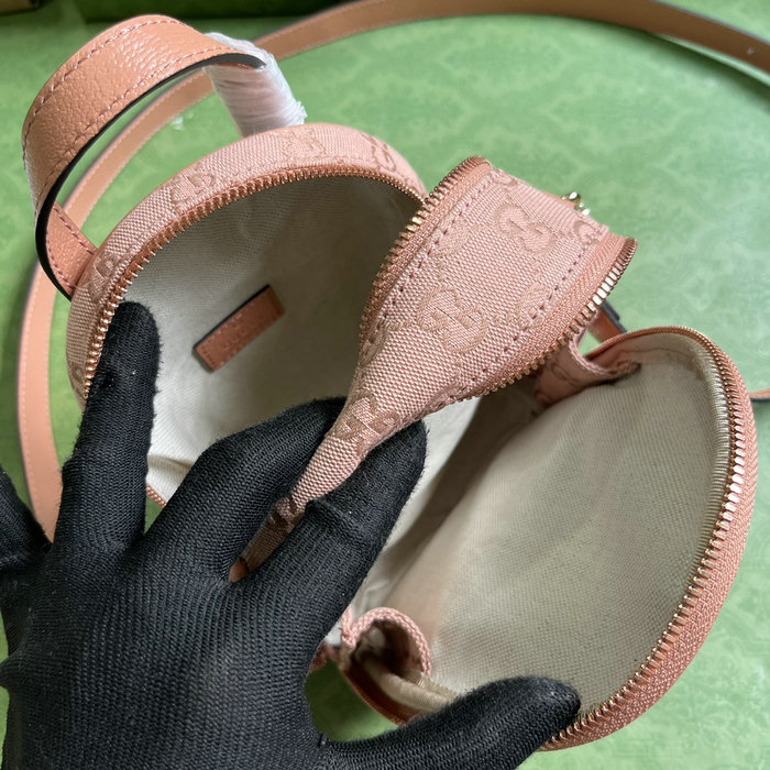 Gucci Ophidia Mini GG Shoulder Bag Pink 739701