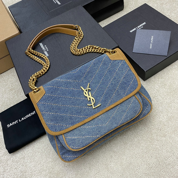 Saint Laurent Denim Denim Niki Bag 633150