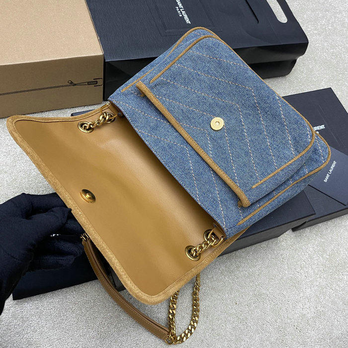 Saint Laurent Denim Denim Niki Bag 633150