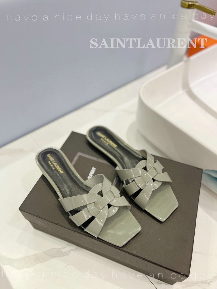 Saint Laurent Leather Slippers SDY072604