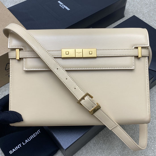 Saint Laurent Manhattan Shoulder Bag Beige 579271