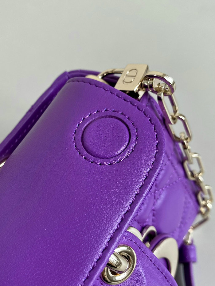 Small Dior Or Lady D-Joy Bag Purple D3380