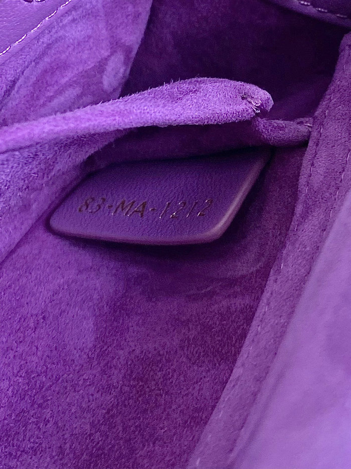 Small Dior Or Lady D-Joy Bag Purple D3380