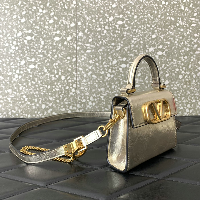 Valentino Garavani Micro VSling Handbag Gold V412