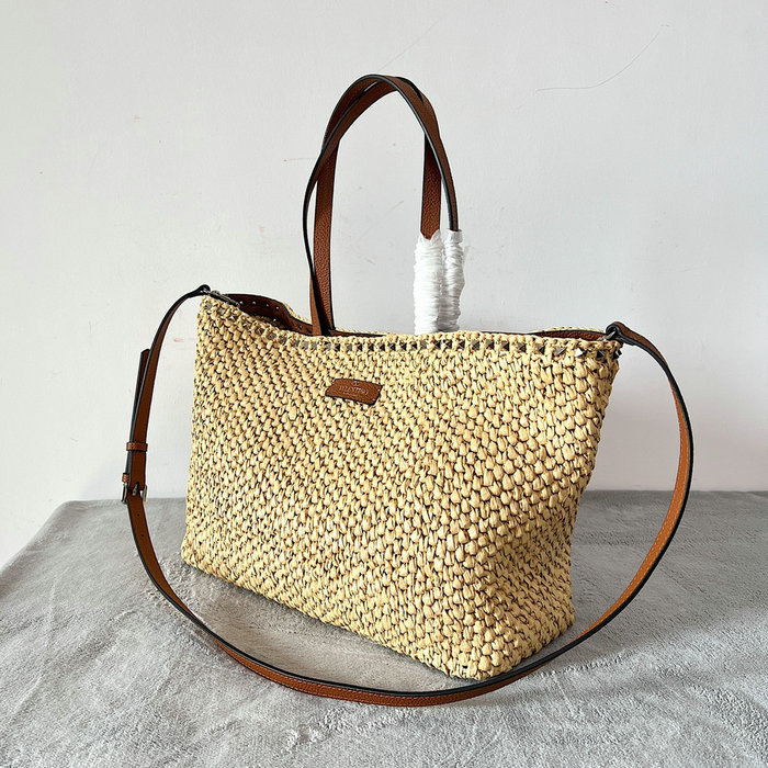 Valentino Garavani Raffia Tote Bag Beige V22017