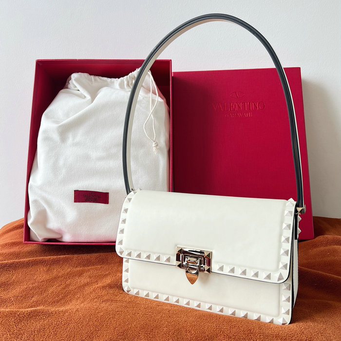 Valentino Garavani Rockstud23 Shoulder Bag White V0311