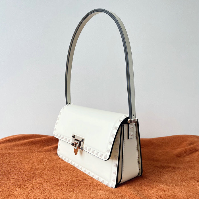 Valentino Garavani Rockstud23 Shoulder Bag White V0311