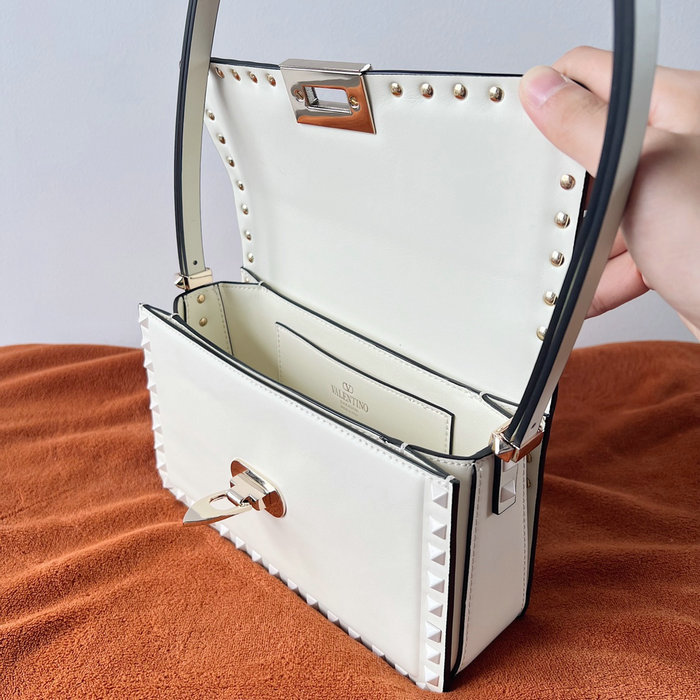 Valentino Garavani Rockstud23 Shoulder Bag White V0311