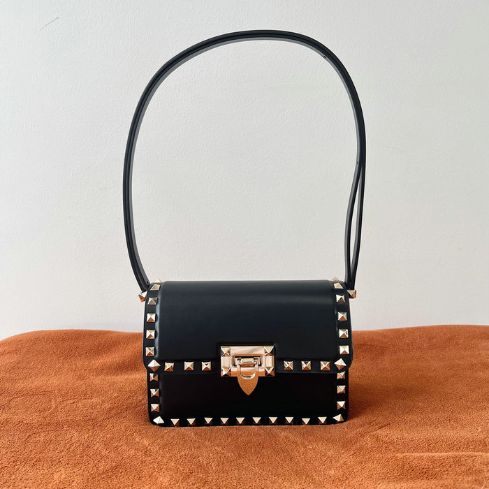 Valentino Garavani Small Rockstud23 Shoulder Bag Black V0312