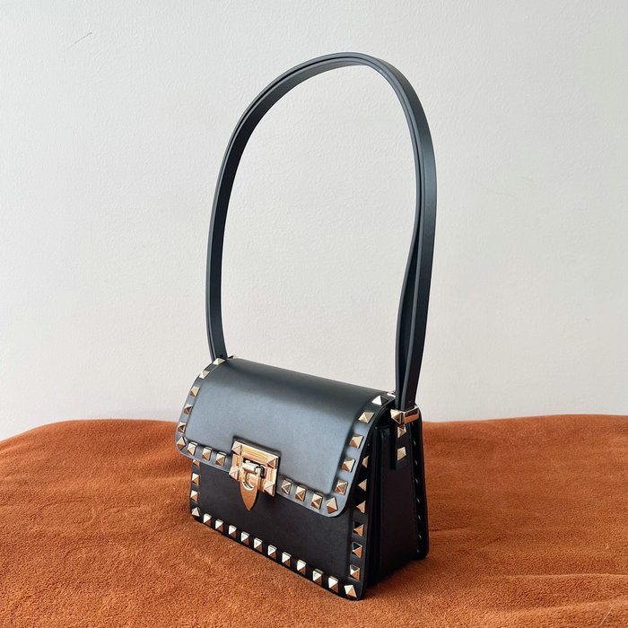 Valentino Garavani Small Rockstud23 Shoulder Bag Black V0312