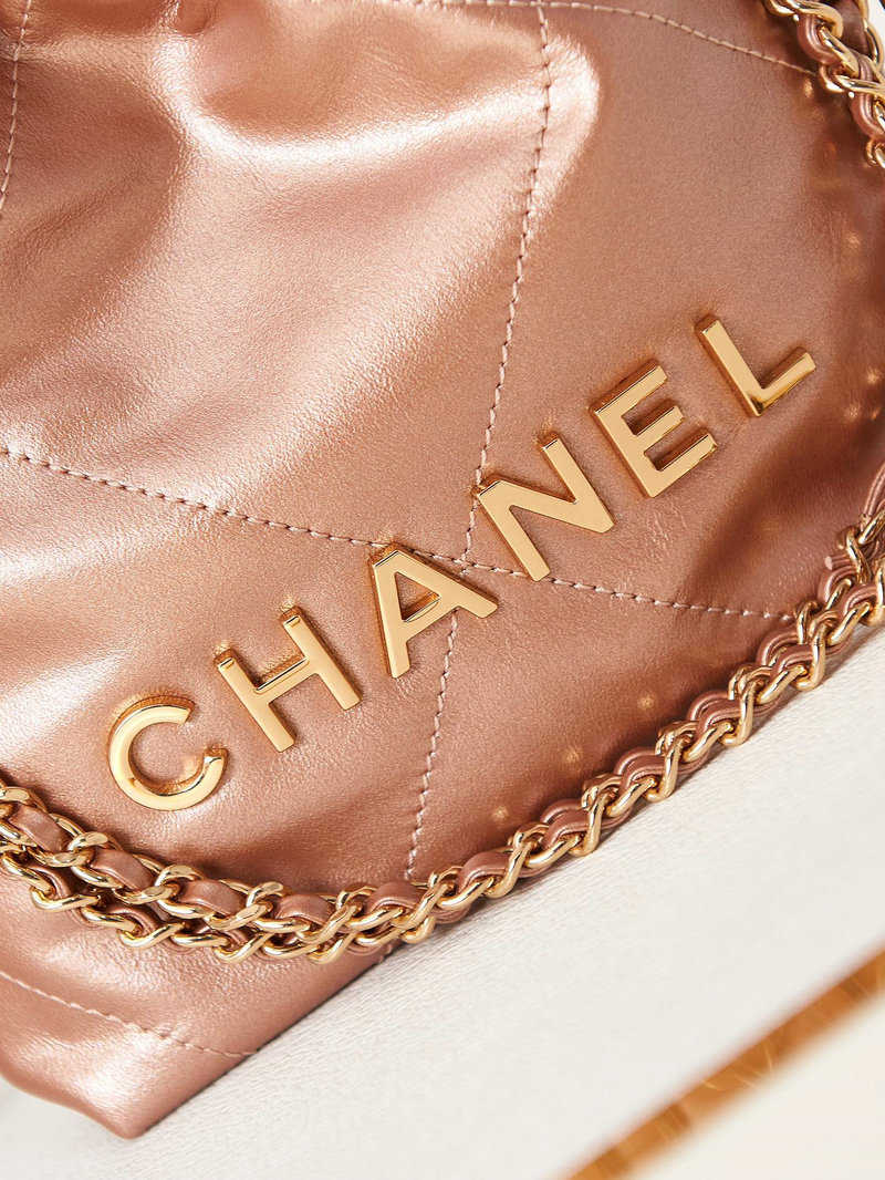 Chanel 22 Mini Handbag Brown AS3980