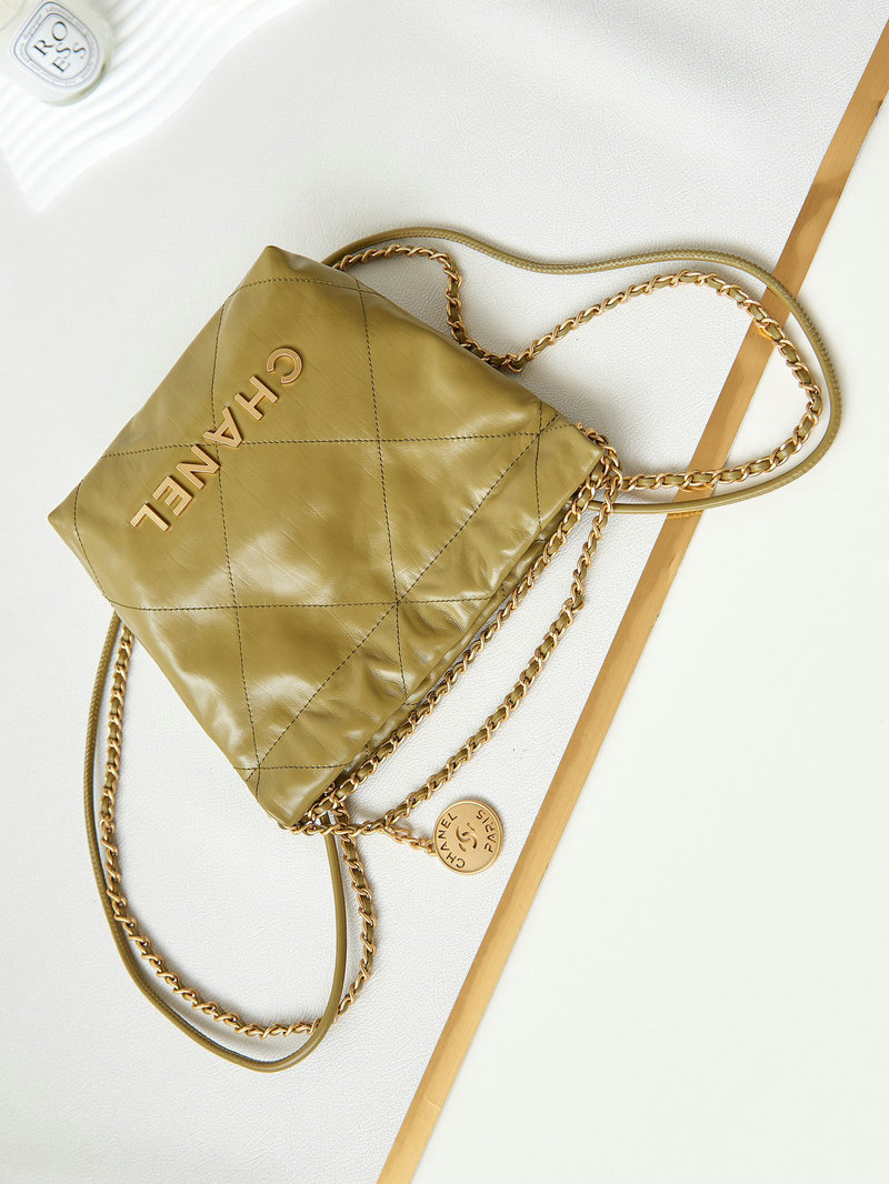 Chanel 22 Mini Handbag Green AS3980