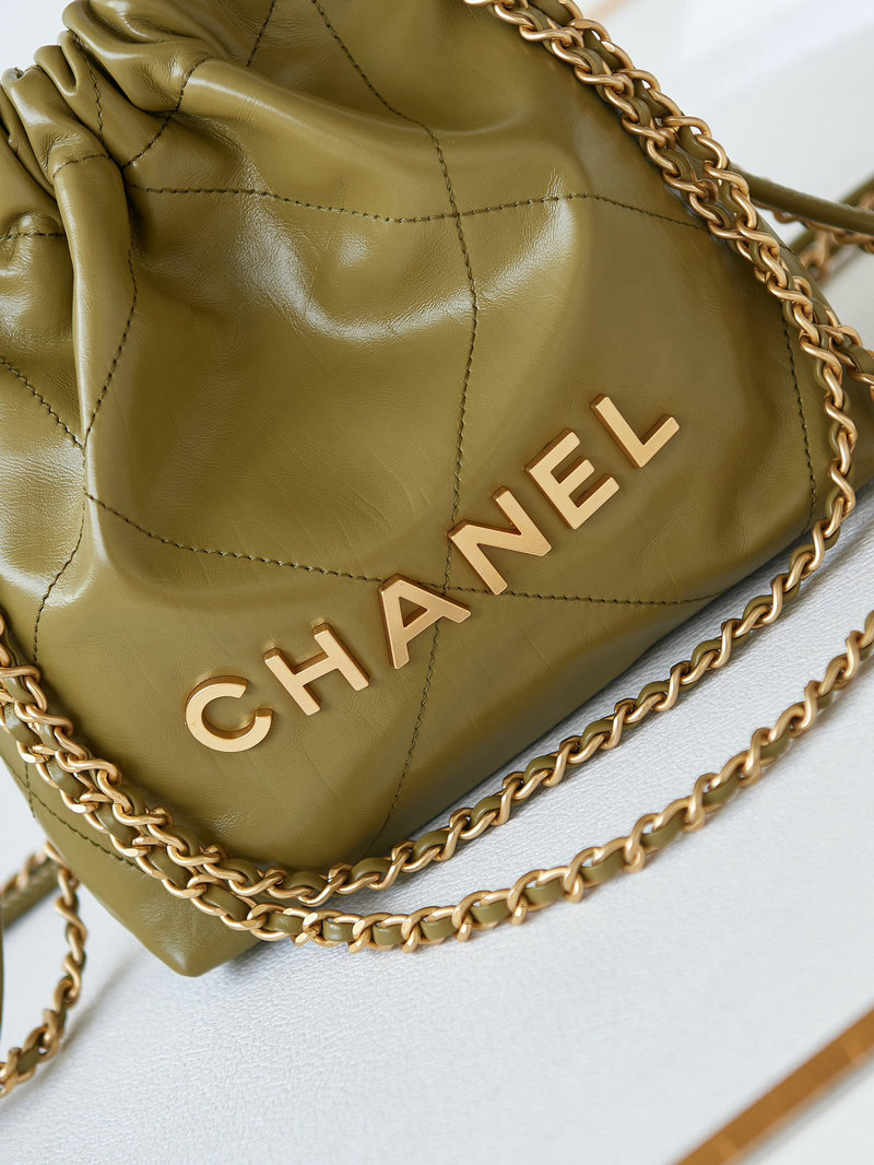 Chanel 22 Mini Handbag Green AS3980