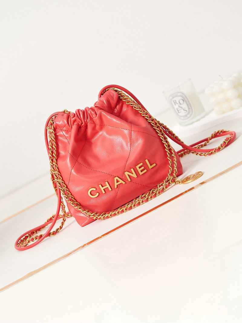 Chanel 22 Mini Handbag Rose AS3980