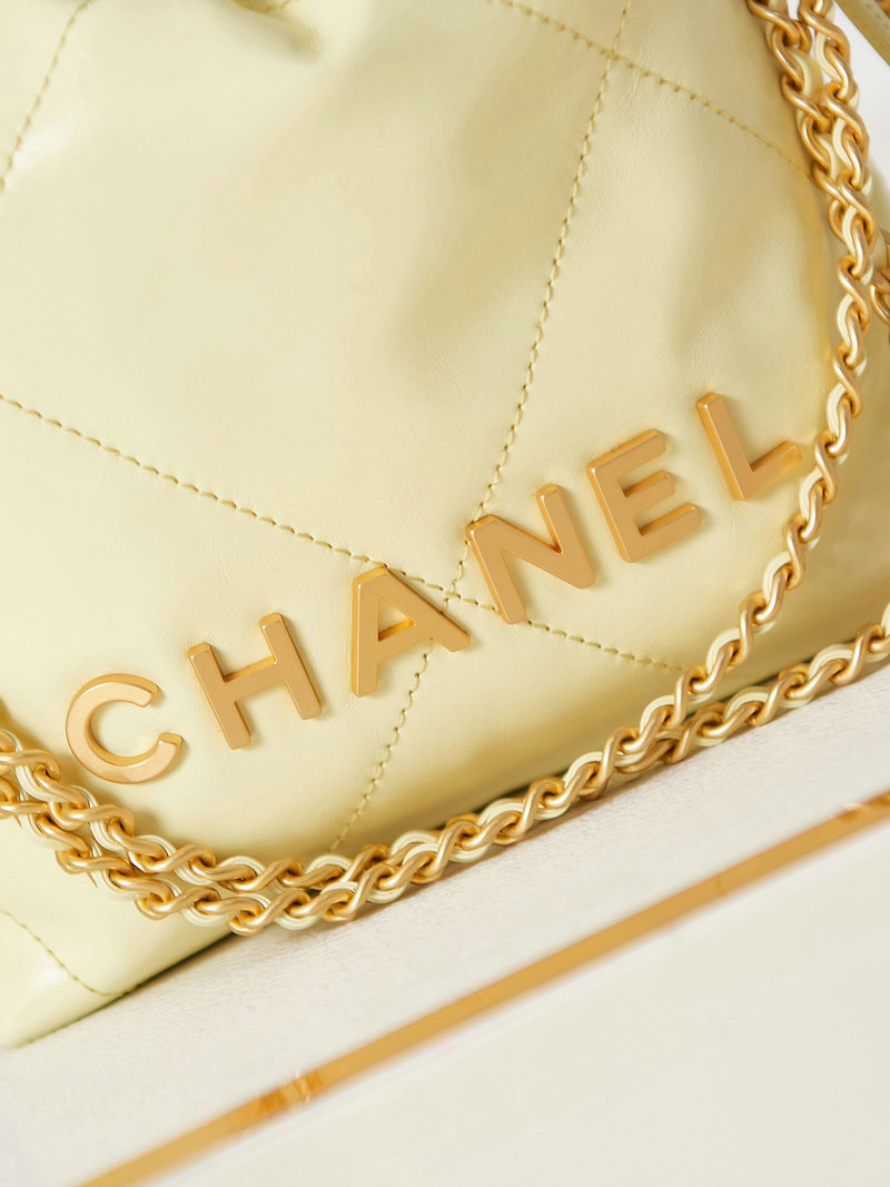 Chanel 22 Mini Handbag Yellow AS3980