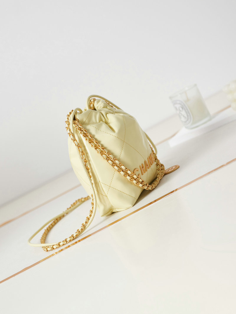 Chanel 22 Mini Handbag Yellow AS3980