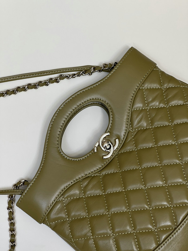 Chanel 31 Mini Shopping Bag Green AS4133