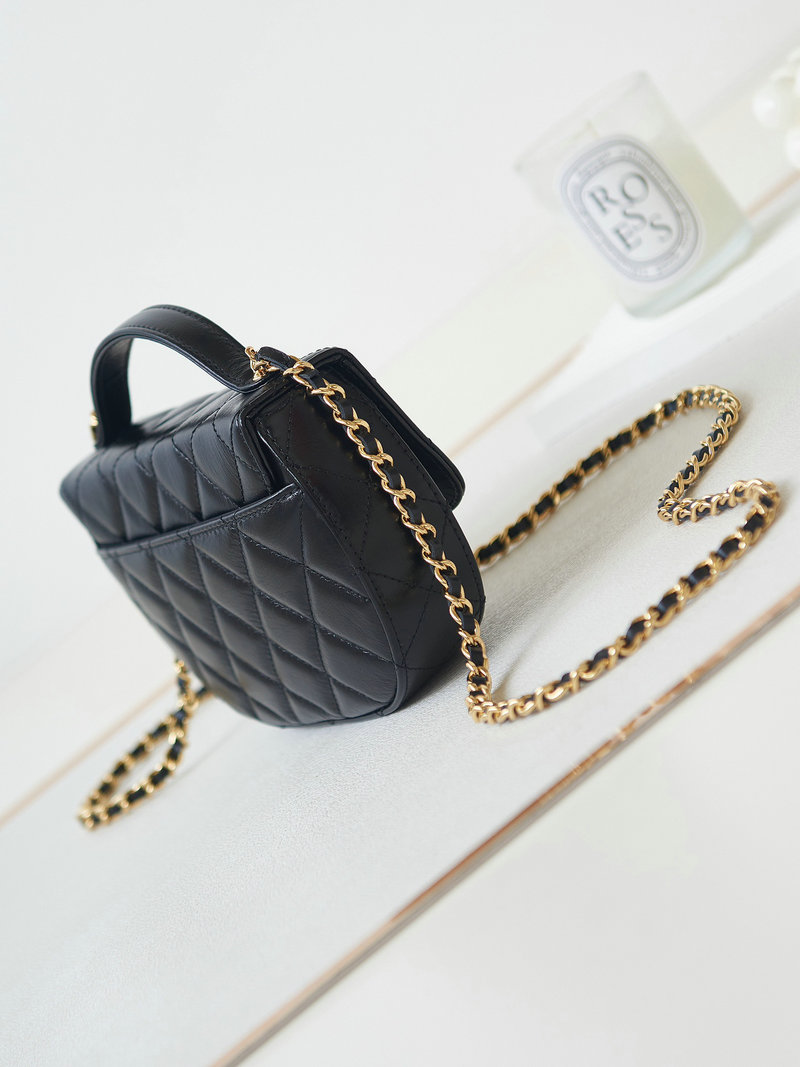 Chanel Calfskin Saddle Bag with Chain AP3367