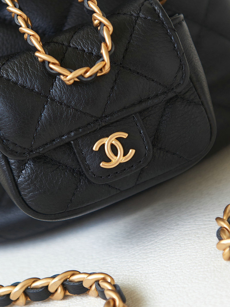 Chanel Calfskin Small Backpack Black AS3947