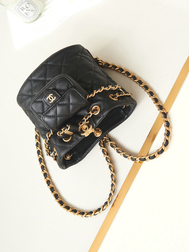 Chanel Calfskin Small Backpack Black AS3947