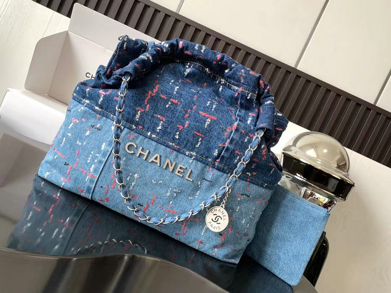 Chanel Denim 22 Handbag AS3261