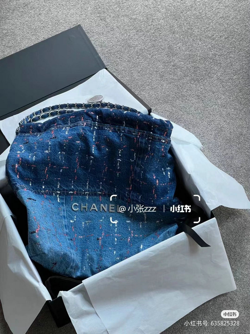 Chanel Denim 22 Handbag AS3261