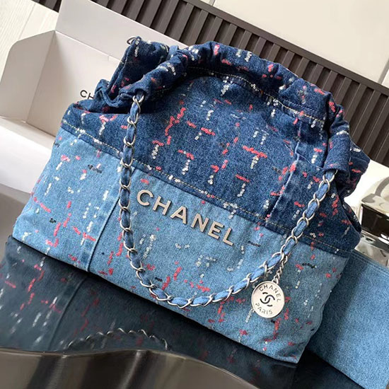 Chanel Denim 22 Handbag AS3261