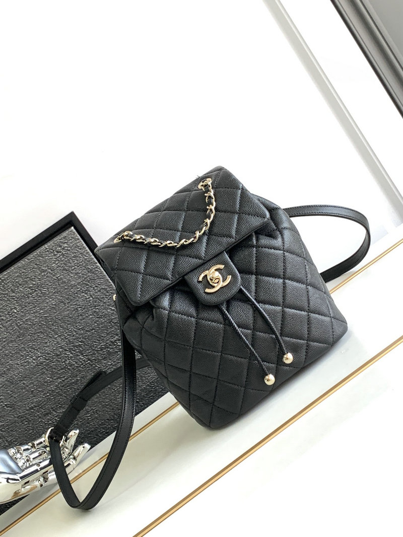 Chanel Mini Urban Spirit Backpack Black AS2316