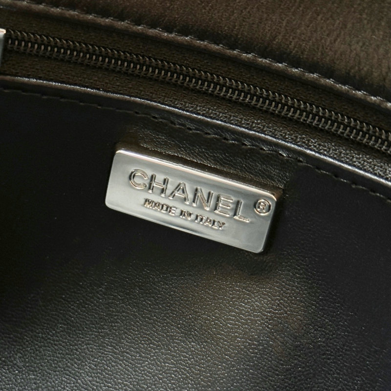 Classic Chanel Mini Flap Evening Bag with Crystal Black AS22
