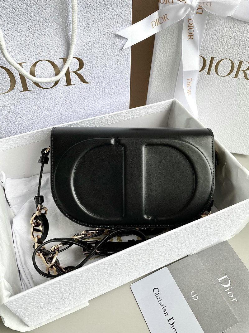 Dior CD Signature Bag with Strap Black D8151