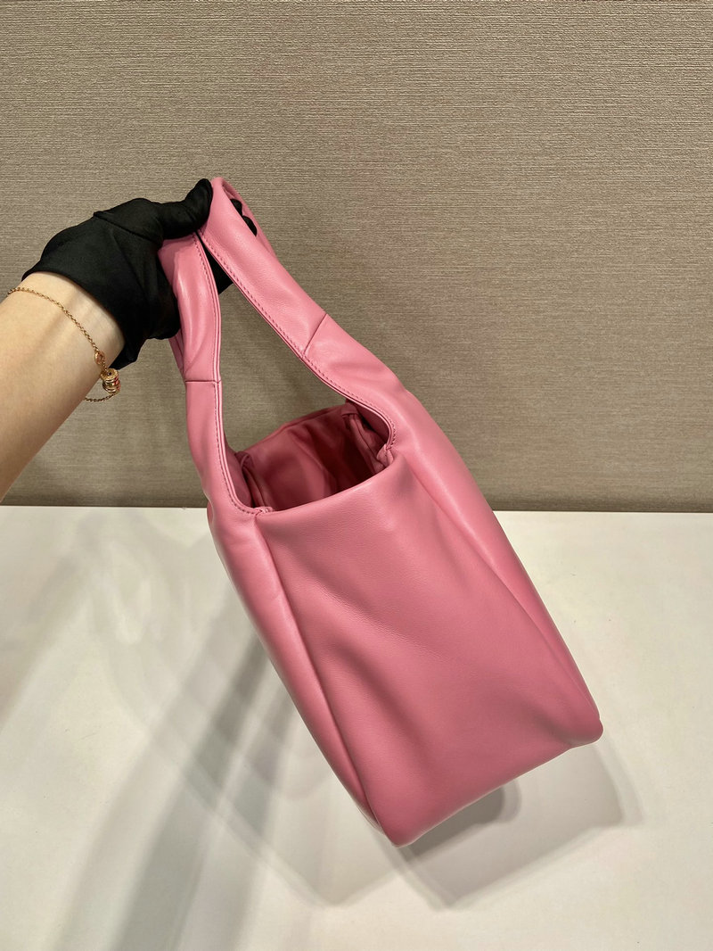 Medium padded Prada Soft nappa leather bag Pink 1BG413