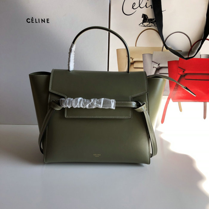 Celine Box Leather Micro Belt Bag Green CB24