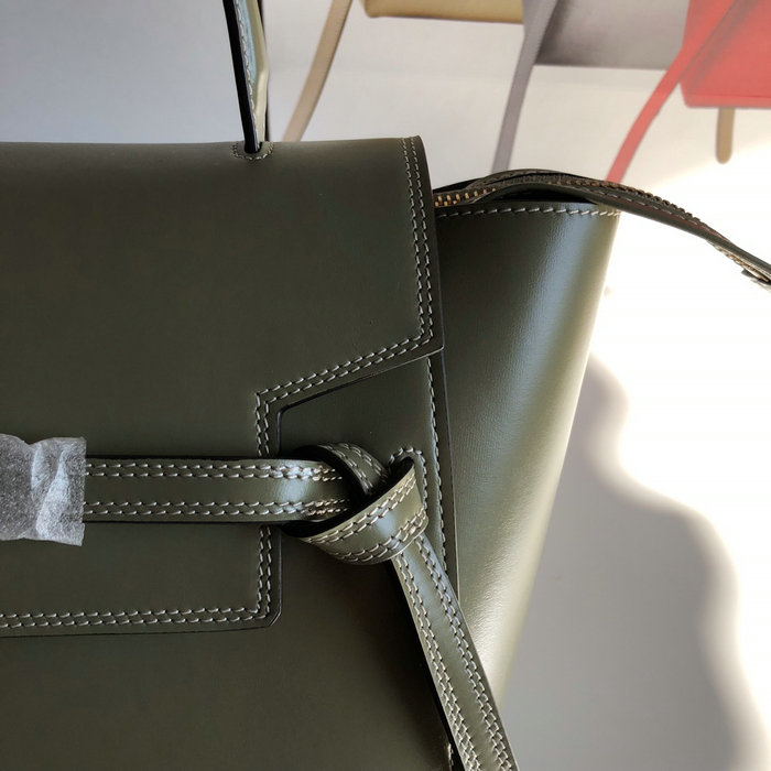 Celine Box Leather Micro Belt Bag Green CB24