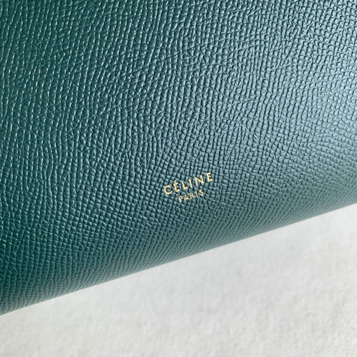 Celine Grained Calfskin Belt Bag Dark Green CB202428