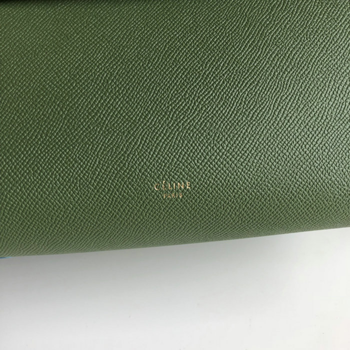 Celine Grained Calfskin Belt Bag Green CB202428