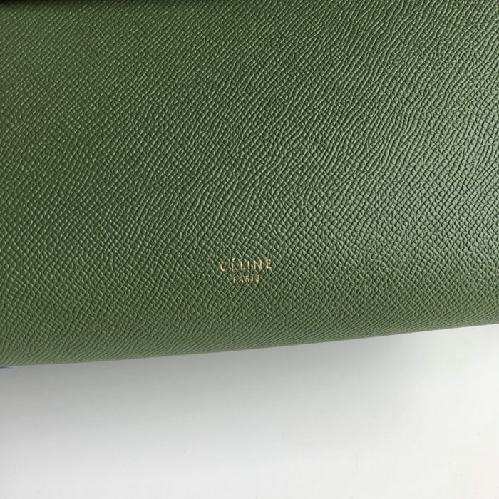 Celine Grained Calfskin Belt Bag Green CB202428
