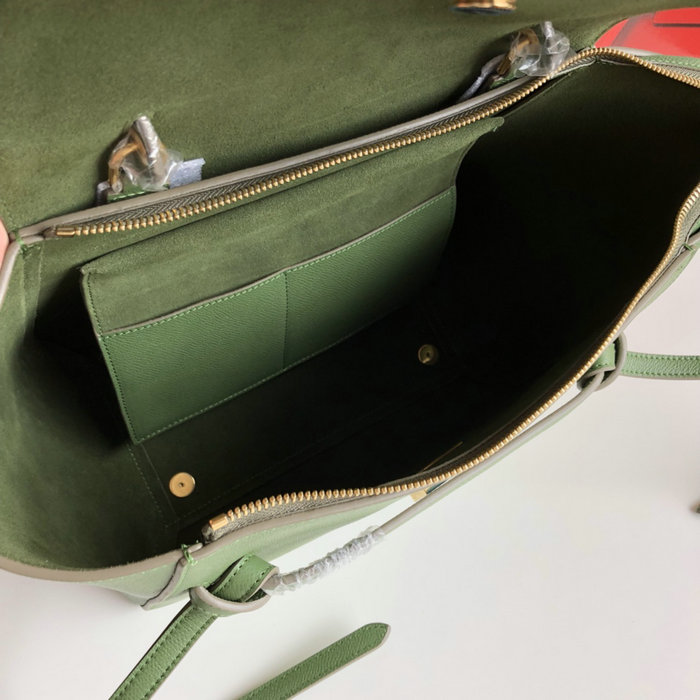 Celine Grained Calfskin Belt Bag Green CB202428