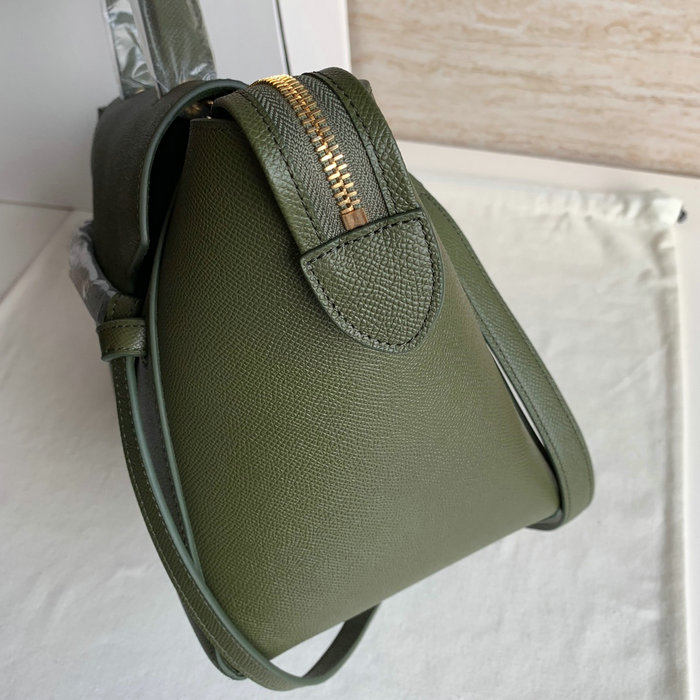 Celine Grained Calfskin Belt Bag Olive CB202428