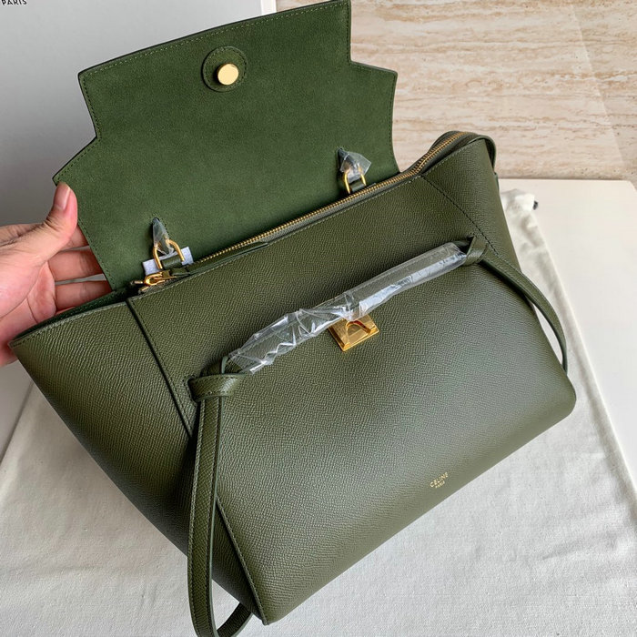 Celine Grained Calfskin Belt Bag Olive CB202428