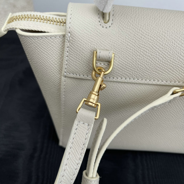 Celine Grained Calfskin Belt Bag White CB202428