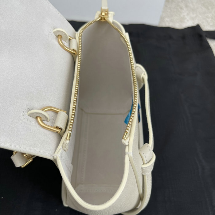 Celine Grained Calfskin Belt Bag White CB202428