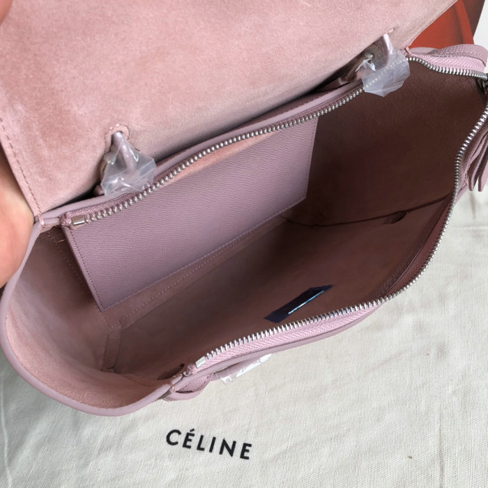 Celine Grained Calfskin Micro Belt Bag Pink CB24
