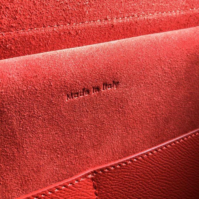 Celine Grained Calfskin Micro Belt Bag Red CB24