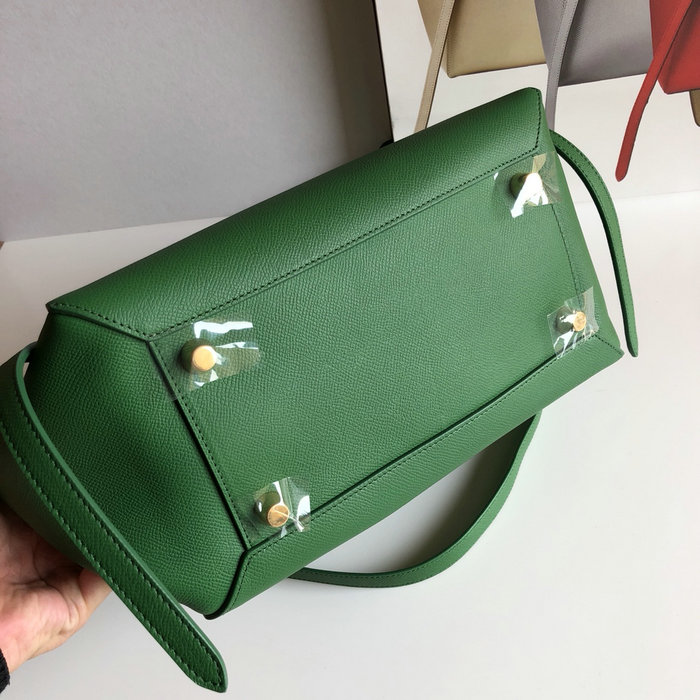 Celine Grained Calfskin Mini Belt Bag Green CB28